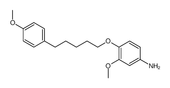 3-methoxy-4-[5-(4-methoxyphenyl)pentoxy]aniline Structure