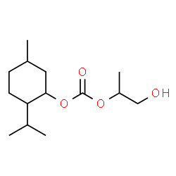 Carbonic acid, 2-hydroxy-1-methylethyl 5-methyl-2-(1-methylethyl)cyclohexyl ester structure