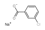 SODIUM 3-CHLOROBENZOATE Structure