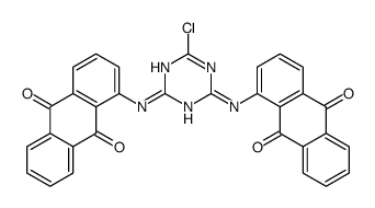 1,1'-[(6-chloro-1,3,5-triazine-2,4-diyl)diimino]bisanthraquinone structure