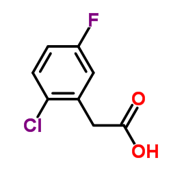 2-Chloro-5-fluorophenylacetic acid Structure