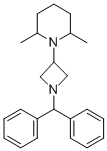 1-(diphenylmethyl)-3-(2,6-dimethylpiperidinyl)azetidine结构式