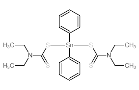 diethylaminomethanedithioate; diphenyltin Structure