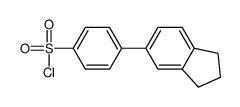 4-(2,3-dihydro-1H-inden-5-yl)benzenesulfonyl chloride Structure