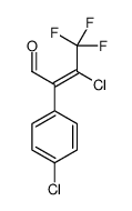 3-CHLORO-2-(4-CHLOROPHENYL)-4,4,4-TRIFLUOROBUT-2-ENAL 98 Structure