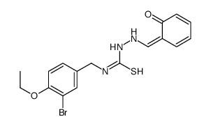 Hydrazinecarbothioamide, N-((3-bromo-4-ethoxyphenyl)methyl)-2-((2-hydr oxyphenyl)methylene)- picture