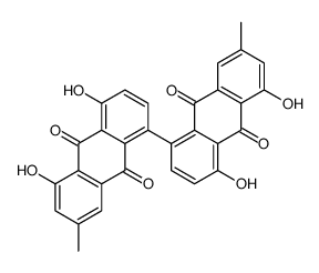 5-(4,5-dihydroxy-7-methyl-9,10-dioxoanthracen-1-yl)-1,8-dihydroxy-3-methylanthracene-9,10-dione Structure