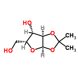 1,2-O-异亚丙基-alpha-D-呋喃木糖结构式