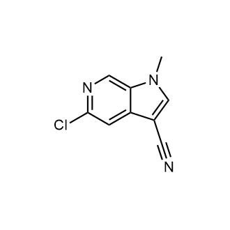 5-Chloro-1-methyl-1H-pyrrolo[2,3-c]pyridine-3-carbonitrile structure