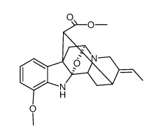 2,5α-epoxy-12-methoxy-(2α)-1,2-dihydro-akuammilan-17-oic acid methyl ester Structure