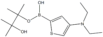 4-(Diethylamino)thiophene-2-boronic acid pinacol ester结构式