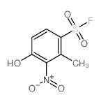 Benzenesulfonylfluoride, 4-hydroxy-2-methyl-3-nitro- structure