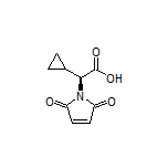 (S)-2-Cyclopropyl-2-(2,5-dioxo-2,5-dihydro-1-pyrrolyl)acetic Acid Structure