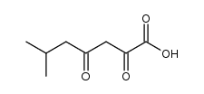 6-methyl-2,4-dioxo-heptanoic acid Structure