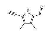 1H-Pyrrole-2-carboxaldehyde, 5-ethynyl-3,4-dimethyl- (9CI)结构式