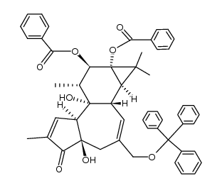 20-O-Trityl-phorbol-12.13-dibenzoat Structure