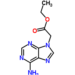 Ethyl adenine-9-acetate structure