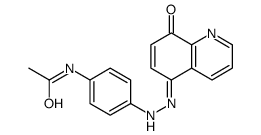 N-[4-[(2E)-2-(8-oxoquinolin-5-ylidene)hydrazinyl]phenyl]acetamide结构式