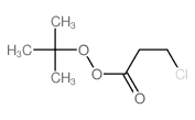 Propaneperoxoic acid,3-chloro-, 1,1-dimethylethyl ester structure