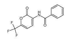 2-oxo-6-trifluoromethyl-2H-pyran-3-yl-N-benzamide Structure