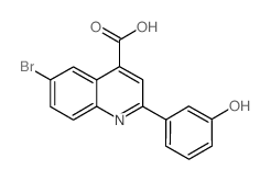 6-Bromo-2-(3-hydroxyphenyl)quinoline-4-carboxylic acid picture