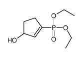 3-diethoxyphosphorylcyclopent-2-en-1-ol Structure