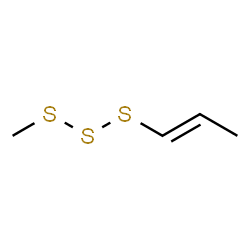 methyl-1-propenyl trisulfide结构式