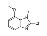 1H-Benzimidazole,2-chloro-7-methoxy-1-methyl-(9CI)结构式