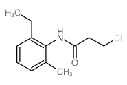 3-Chloro-N-(2-ethyl-6-methylphenyl)propanamide Structure