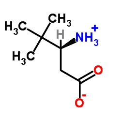 (3R)-3-Ammonio-4,4-dimethylpentanoate Structure