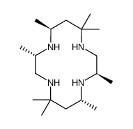 (3S*,5S*,10R*,12R*)-C-meso-3,5,7,7,10,12,14,14-octamethyl-1,4,8,11-tetraazacyclotetradecane结构式