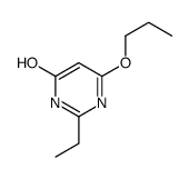 4(1H)-Pyrimidinone, 2-ethyl-6-propoxy- (9CI)结构式