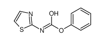 1,3-噻唑-2-基氨基甲酸苯酯结构式