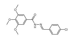 N'-(4-chlorobenzylidene)-3,4,5-trimethoxybenzohydrazide结构式