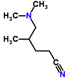 Pentanenitrile, 5-(dimethylamino)-4-methyl- (9CI) structure