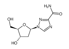 1-(2'-deoxy-β-D-ribofuranosyl)-1H-1,2,4-triazole-3-carboxamide Structure