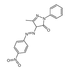 5-methyl-2-phenyl-2H-pyrazole-3,4-dione 4-[(4-nitro-phenyl)-hydrazone]结构式