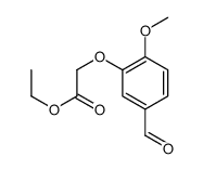 ethyl (5-formyl-2-methoxyphenoxy)acetate结构式