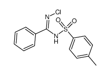 N-chloro-N'-tosylbenzamidine结构式