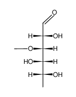 3-O-Methyl-6-deoxy-D-galactose structure