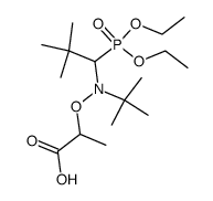 2-[N-tert-butyl-N-(1-diethoxyphosphoryl-2,2-dimethylpropyl)aminoxy]propionic acid结构式