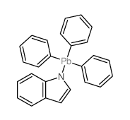 1-Indolyltriphenylplumbane structure