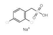 Benzenemethanesulfonicacid, 2,4-dichloro-, sodium salt (1:1)结构式