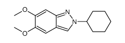 2-cyclohexyl-5,6-dimethoxyindazole Structure