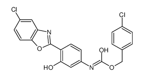 Carbamic acid, [4-(5-chloro-2-benzoxazolyl)-3-hydroxyphenyl]-, (4-chlorophenyl)methyl ester (9CI) Structure