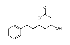 (S)-4-hydroxy-6-phenethyl-5,6-dihydro-2H-pyran-2-one Structure