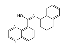 5-Quinoxalinecarboxamide,N-(1,2,3,4-tetrahydro-1-naphthalenyl)-(9CI) structure