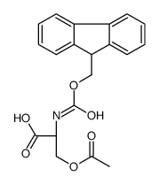 Fmoc-D-Ser(AC)-OH Structure