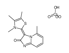 5-methyl-3-(3,4,5-trimethyl-3H-thiazol-2-ylidene)-imidazo[1,2-a]pyridin-2-one, monoperchlorate结构式