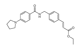 3-{4-[(4-pyrrolidin-1-ylbenzoylamino)methyl]phenyl}acrylic acid ethyl ester Structure